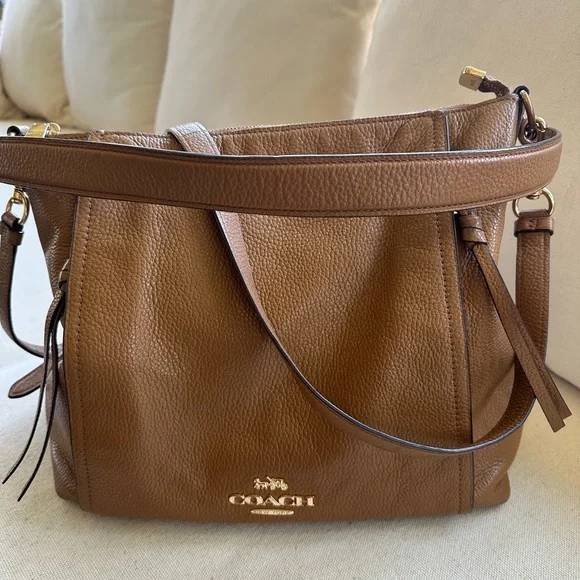 Coach Brown Leather Women's Bag - Picture 3 of 11